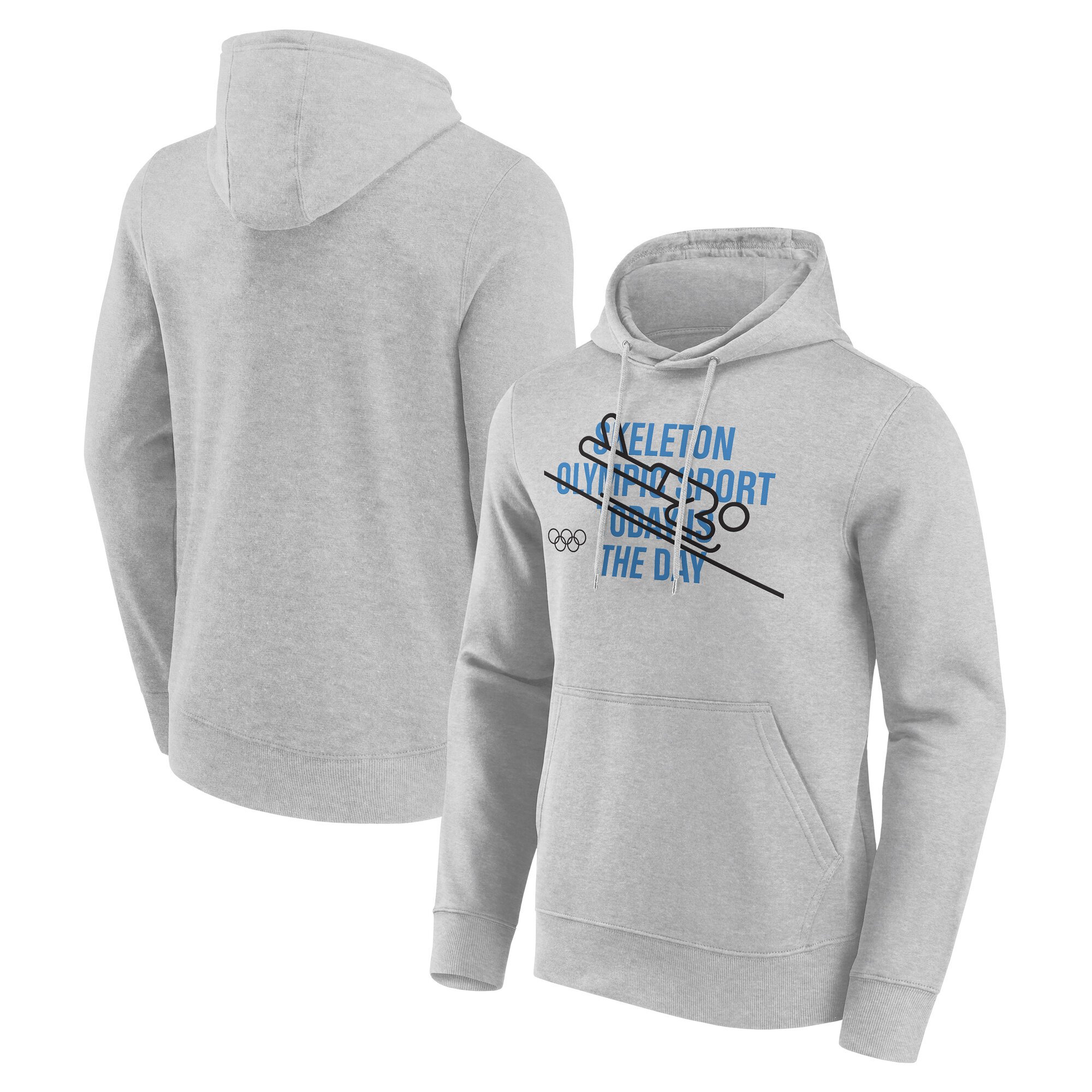 Felpa con cappuccio grafica The Olympic Collection Scheletro - Grigia - Unisex