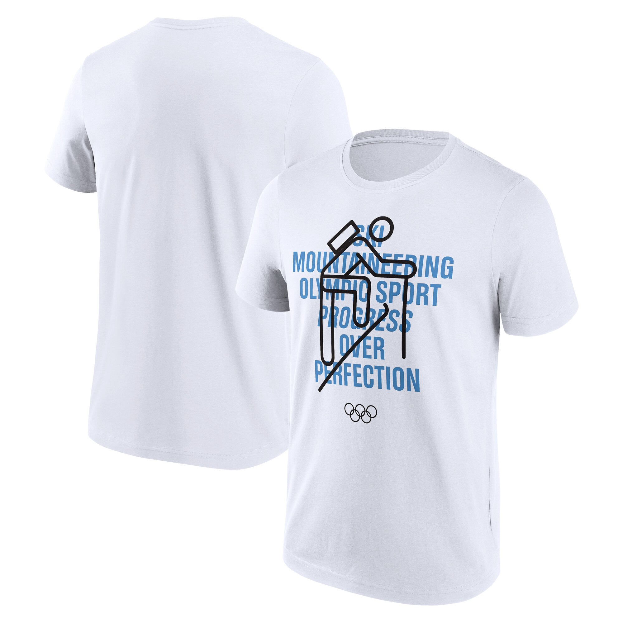 Maglietta con grafica The Olympic Collection Ski Mountaineering - Bianco - Unisex