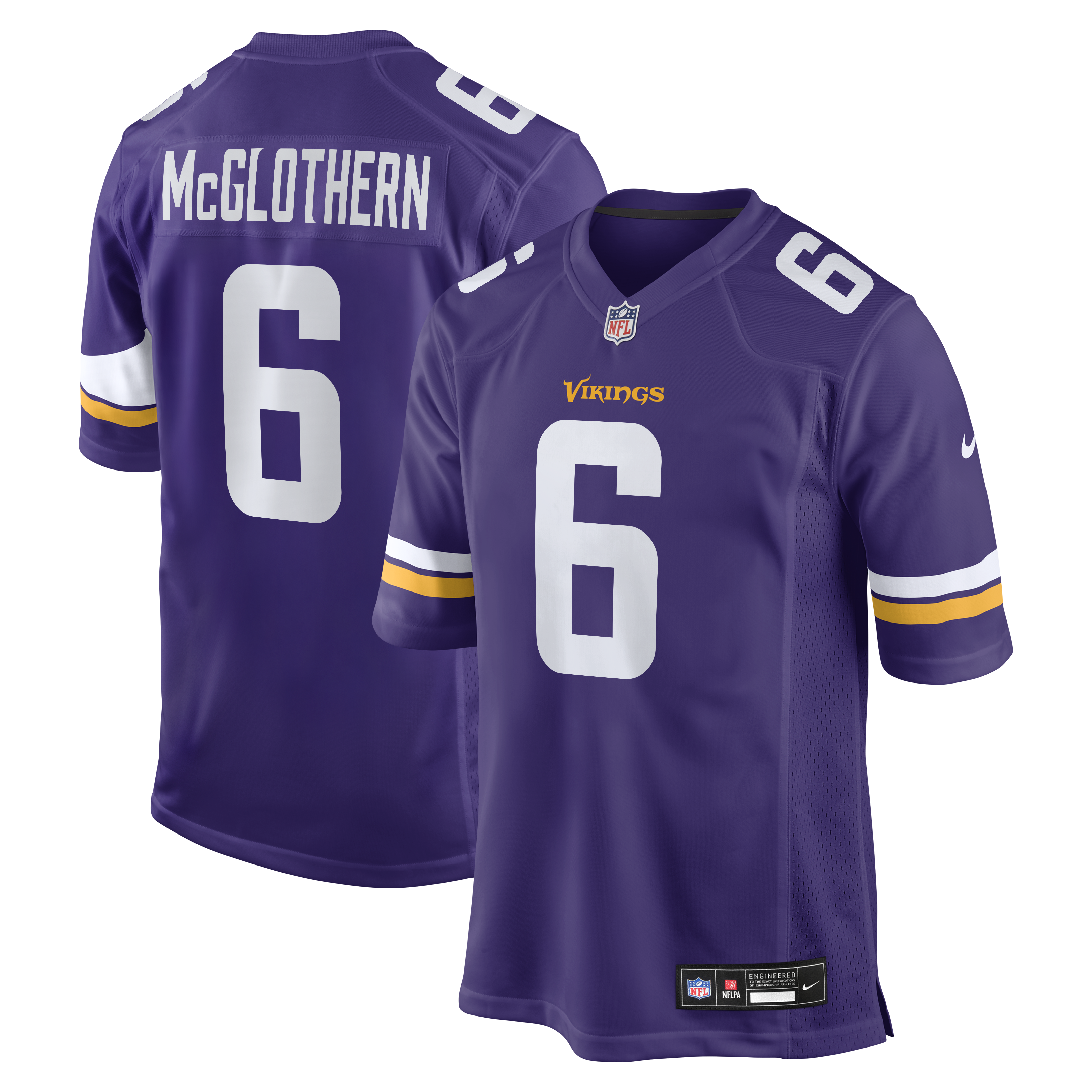Men's Nike Dwight McGlothern  Purple Minnesota Vikings Team Game Jersey