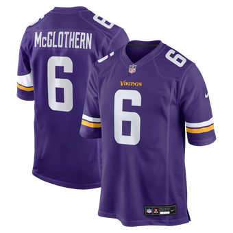 Men's Nike Dwight McGlothern Purple Minnesota Vikings Team Game Jersey
