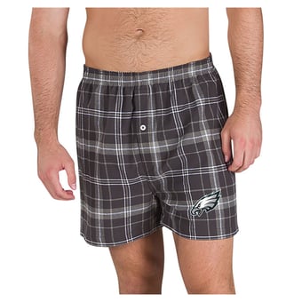 Men's Concepts Sport Charcoal/Gray Philadelphia Eagles Ultimate Flannel Boxers