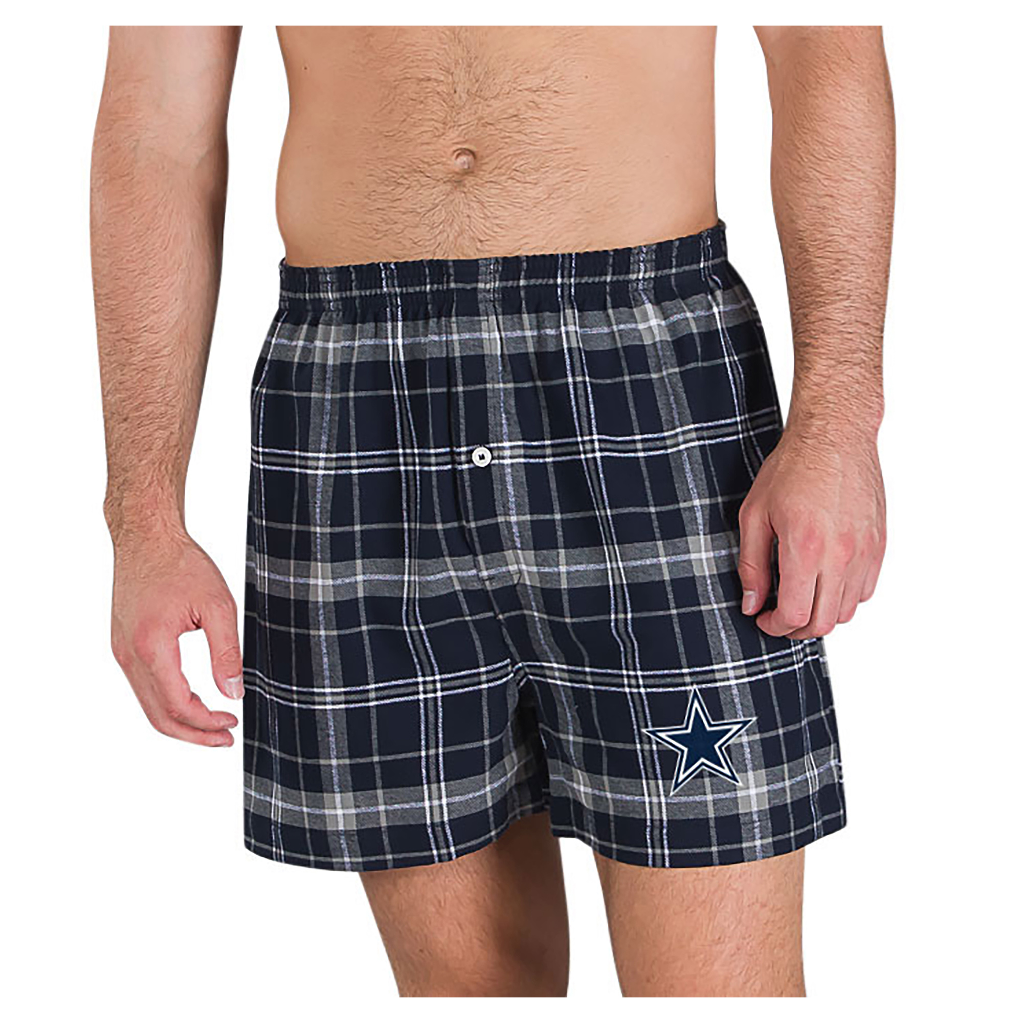 Men's Concepts Sport Navy/Gray Dallas Cowboys Ultimate Flannel Boxers
