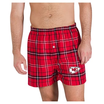 Men's Concepts Sport Red/Black Kansas City Chiefs Ultimate Flannel Boxers
