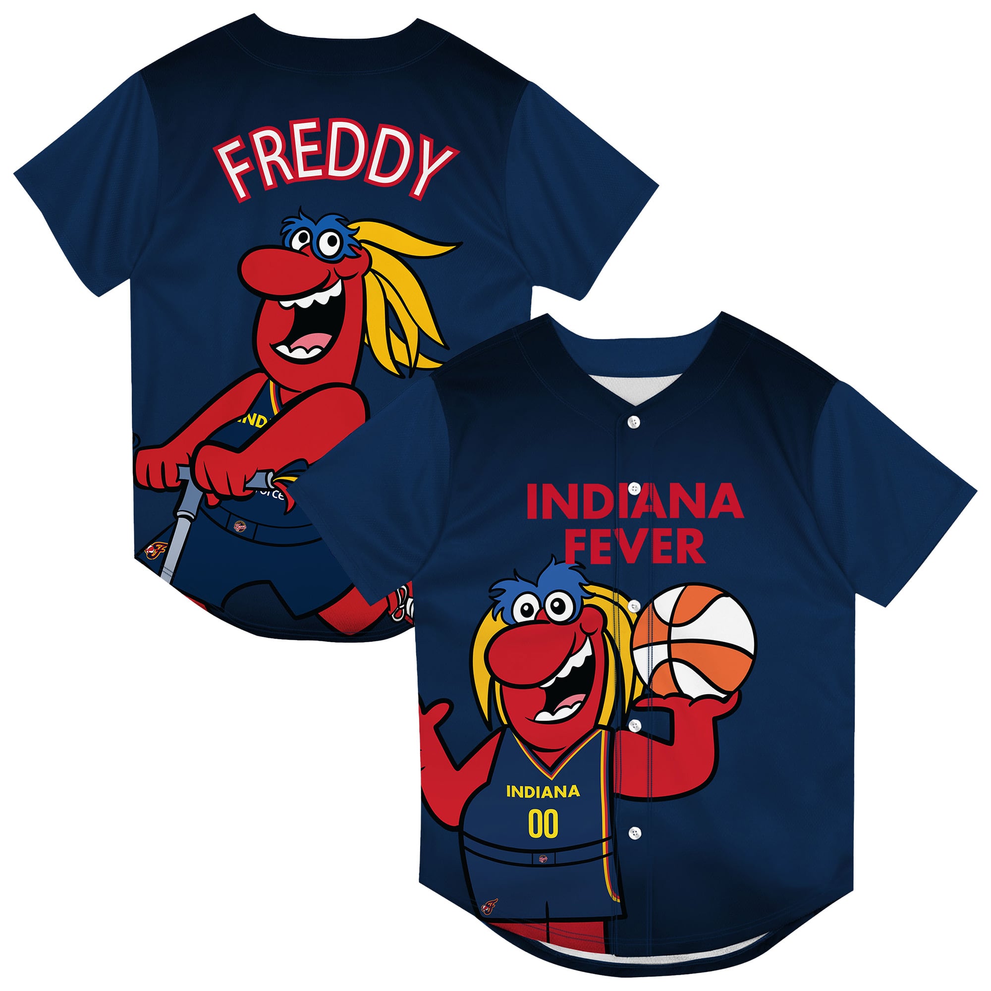 Preschool Outerstuff Navy Indiana Fever Mascot Friend Mesh Fashion Jersey