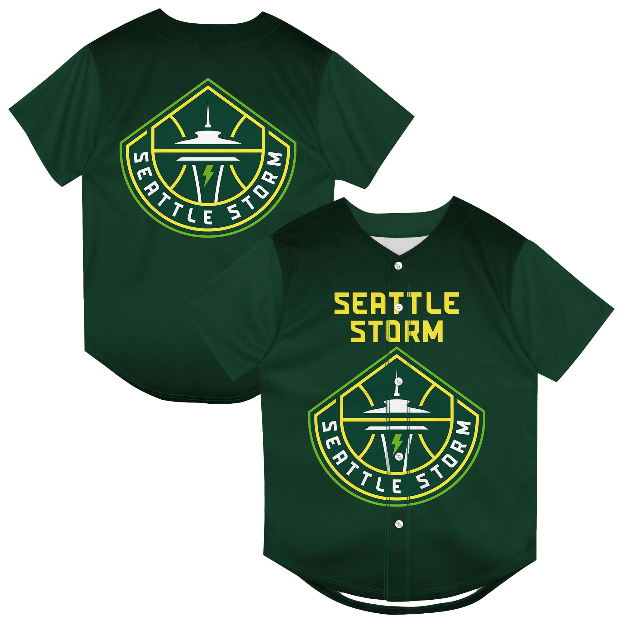Youth Outerstuff Green Seattle Storm Mascot Friend Mesh Fashion Jersey