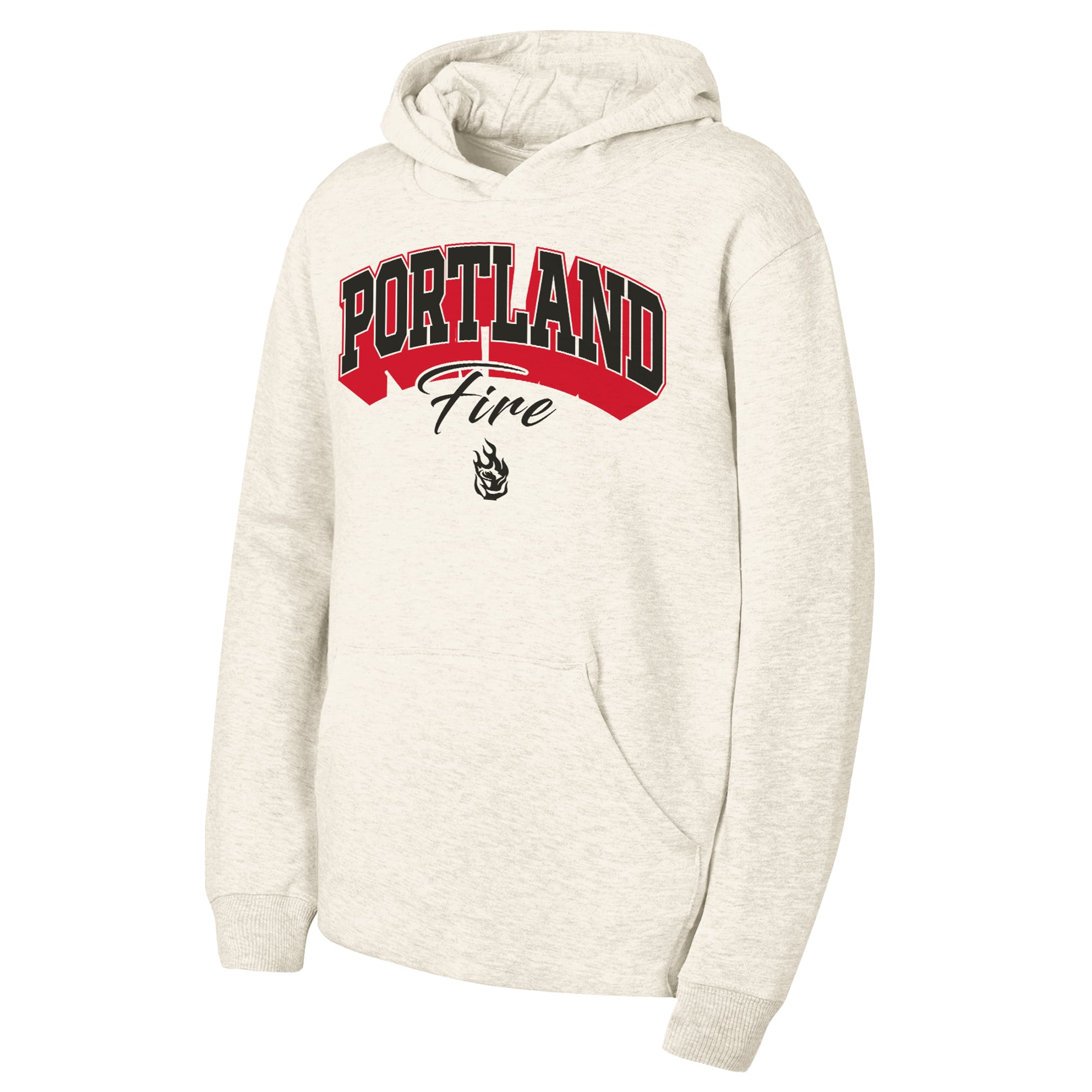 Youth Outerstuff Natural Portland Fire Powerful Fleece Hoodie