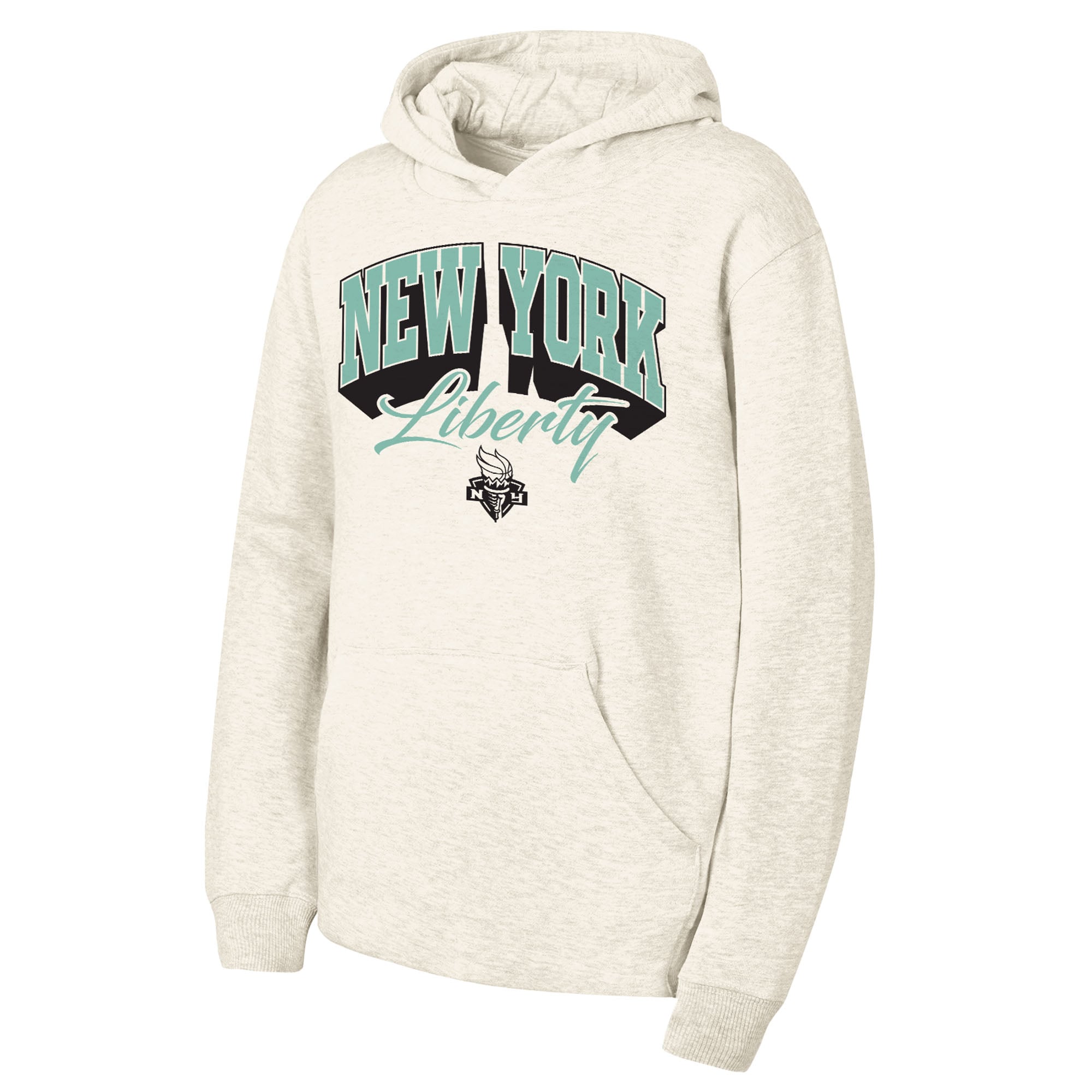 Youth Outerstuff  Natural New York Liberty Powerful Fleece Hoodie