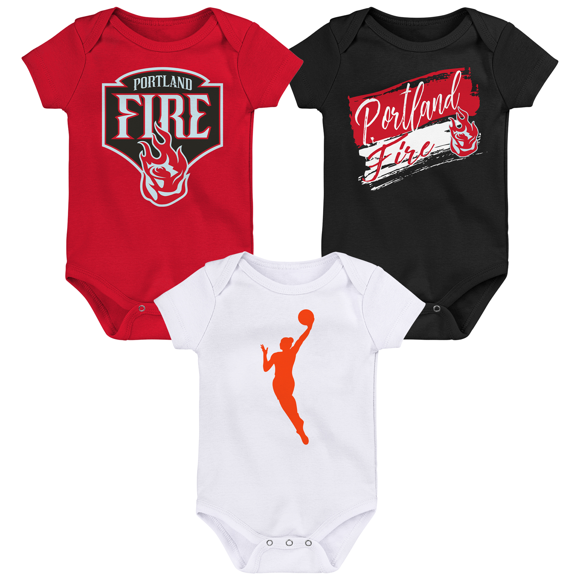 Infant Outerstuff Portland Fire Destiny 3-Piece Creeper Set