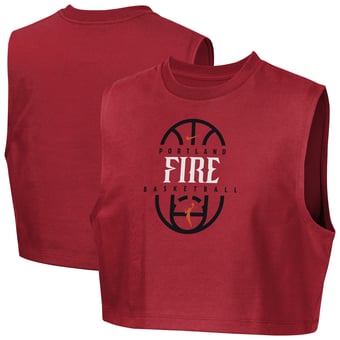 Girls Youth Nike Red Portland Fire 2026 Authentic Practice Sleeveless Cropped T-Shirt