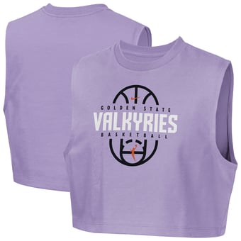 Girls Youth Nike Violet Golden State Valkyries 2026 Authentic Practice Sleeveless Cropped T-Shirt
