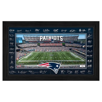 Highland Mint New England Patriots 12" x 20" 2025 Signature Gridiron Panoramic Framed Photo