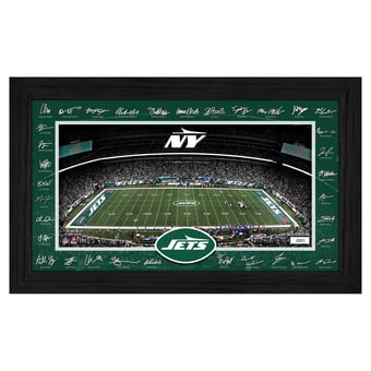 Highland Mint New York Jets 12" x 20" 2025 Signature Gridiron Panoramic Framed Photo