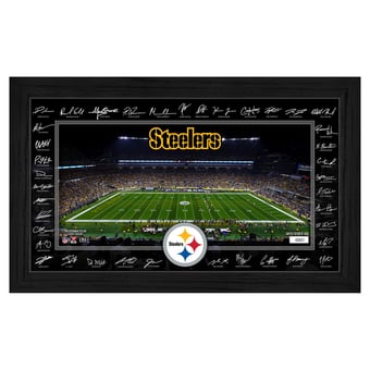 Highland Mint Pittsburgh Steelers 12" x 20" 2025 Signature Gridiron Panoramic Framed Photo