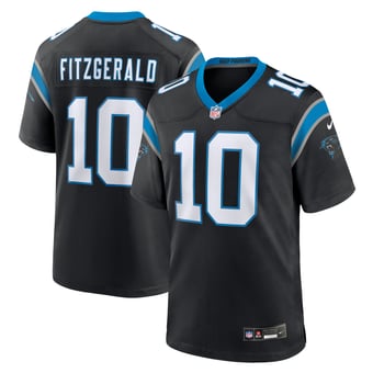 Men's Nike Ryan Fitzgerald Black Carolina Panthers Team Game Jersey