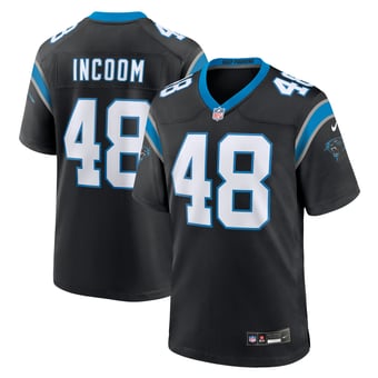 Men's Nike Thomas Incoom Black Carolina Panthers Team Game Jersey