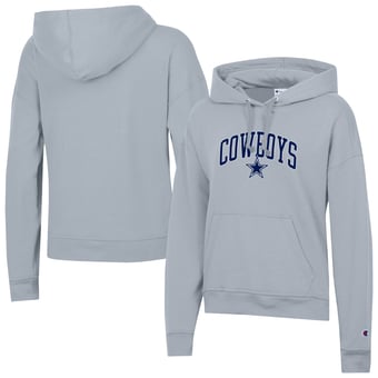 Women's Champion  Gray Dallas Cowboys Powerblend Hoodie