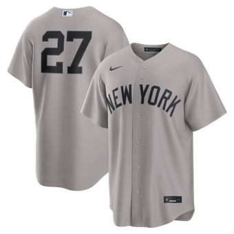 Men's Nike Giancarlo Stanton Gray New York Yankees Road Replica Jersey