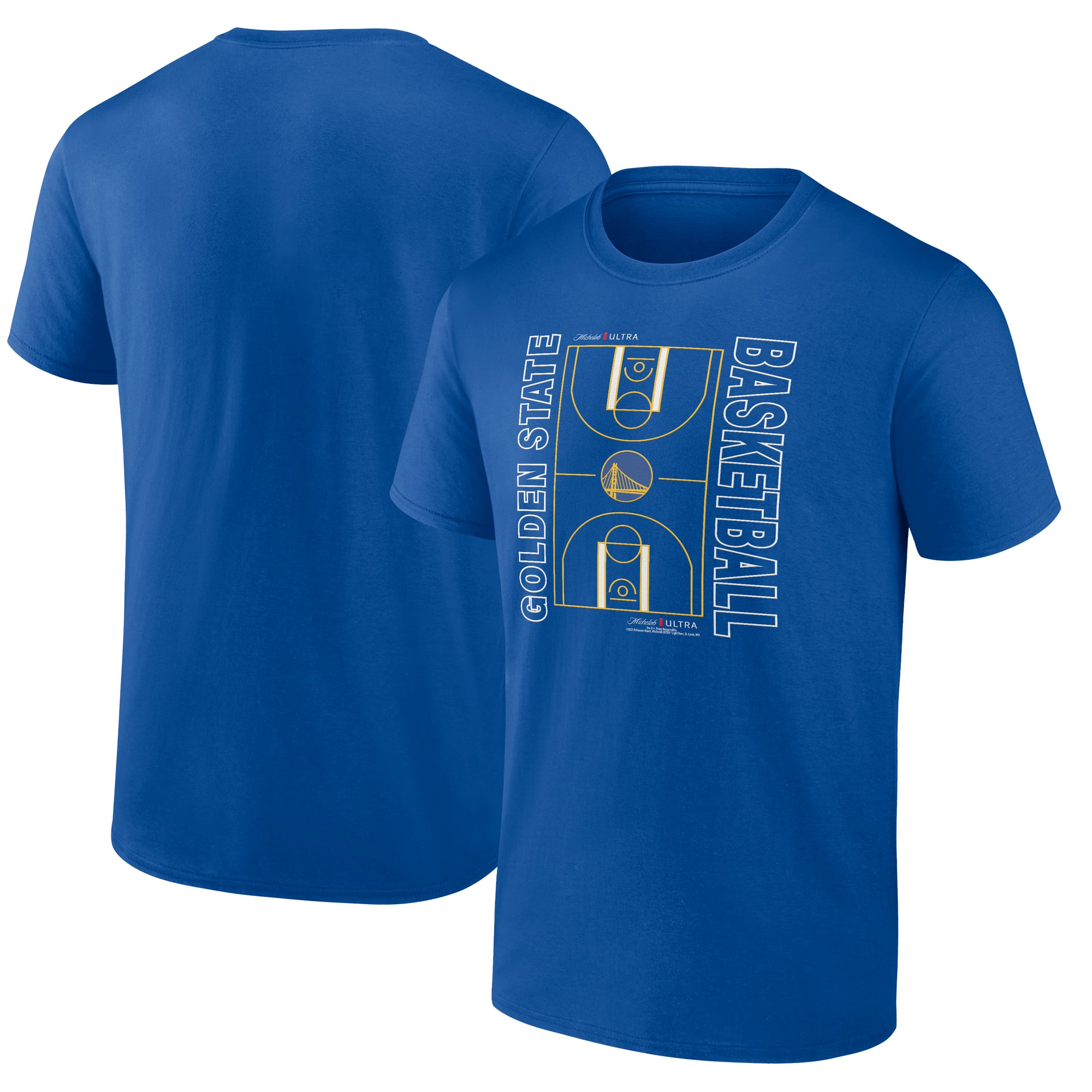 Men's Royal Golden State Warriors Full Court T-Shirt