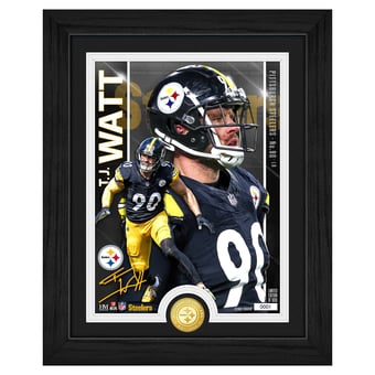 Highland Mint Pittsburgh Steelers T.J. Watt Bronze Coin Photo Mint