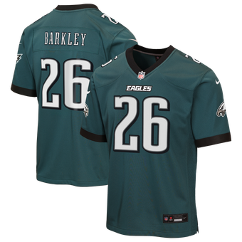 Youth Nike Saquon Barkley Midnight Green Philadelphia Eagles Team Game Jersey