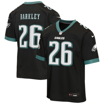 Youth Nike Saquon Barkley Black Philadelphia Eagles Alternate Game Jersey