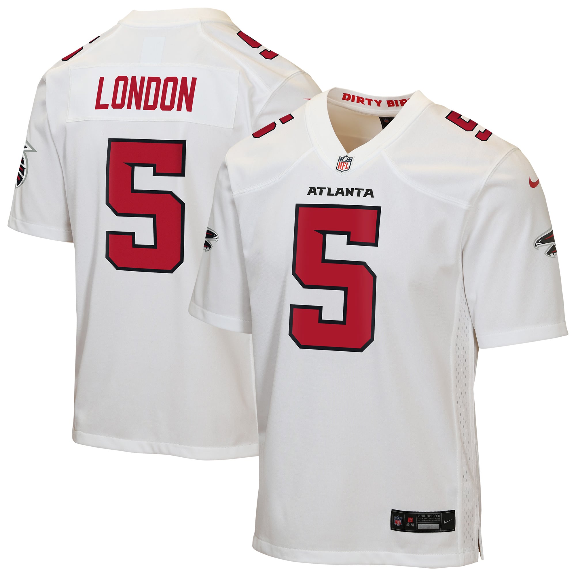 Youth Nike Drake London White Atlanta Falcons Game Jersey