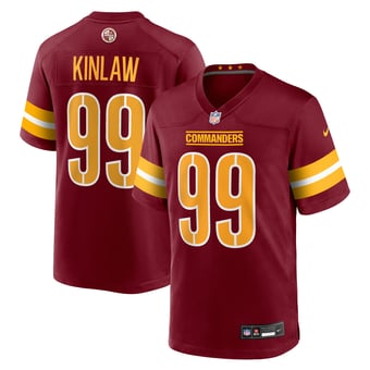 Men's Nike Javon Kinlaw Burgundy Washington Commanders Team Game Jersey