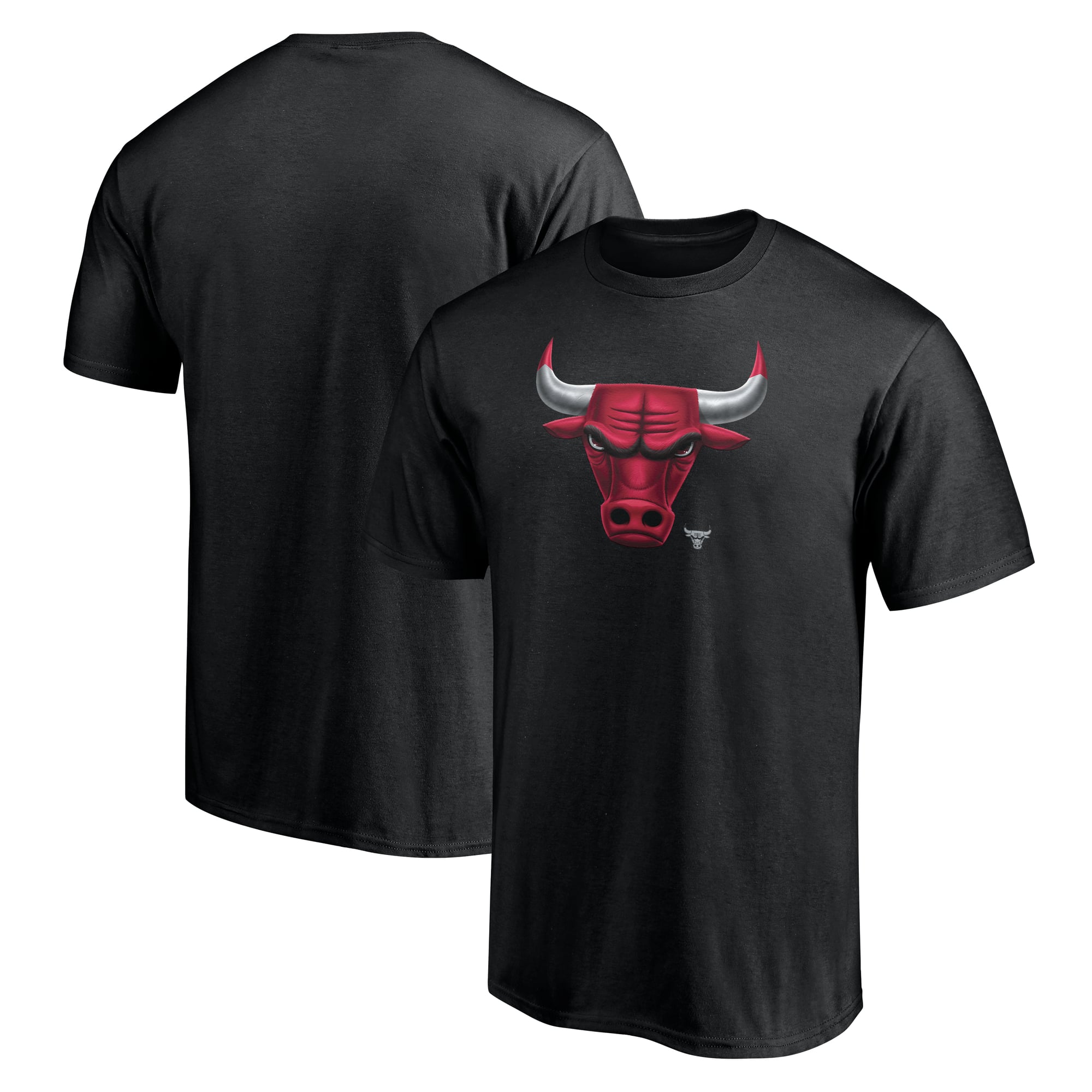 Men's Black Chicago Bulls Midnight Mascot T-Shirt