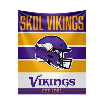 Imperial Minnesota Vikings 51" x 60" Established Date Tapestry