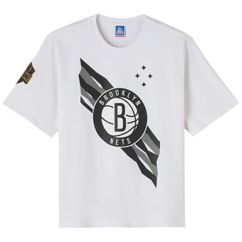 Men's OVO x NBA  White Brooklyn Nets Heavyweight T-Shirt