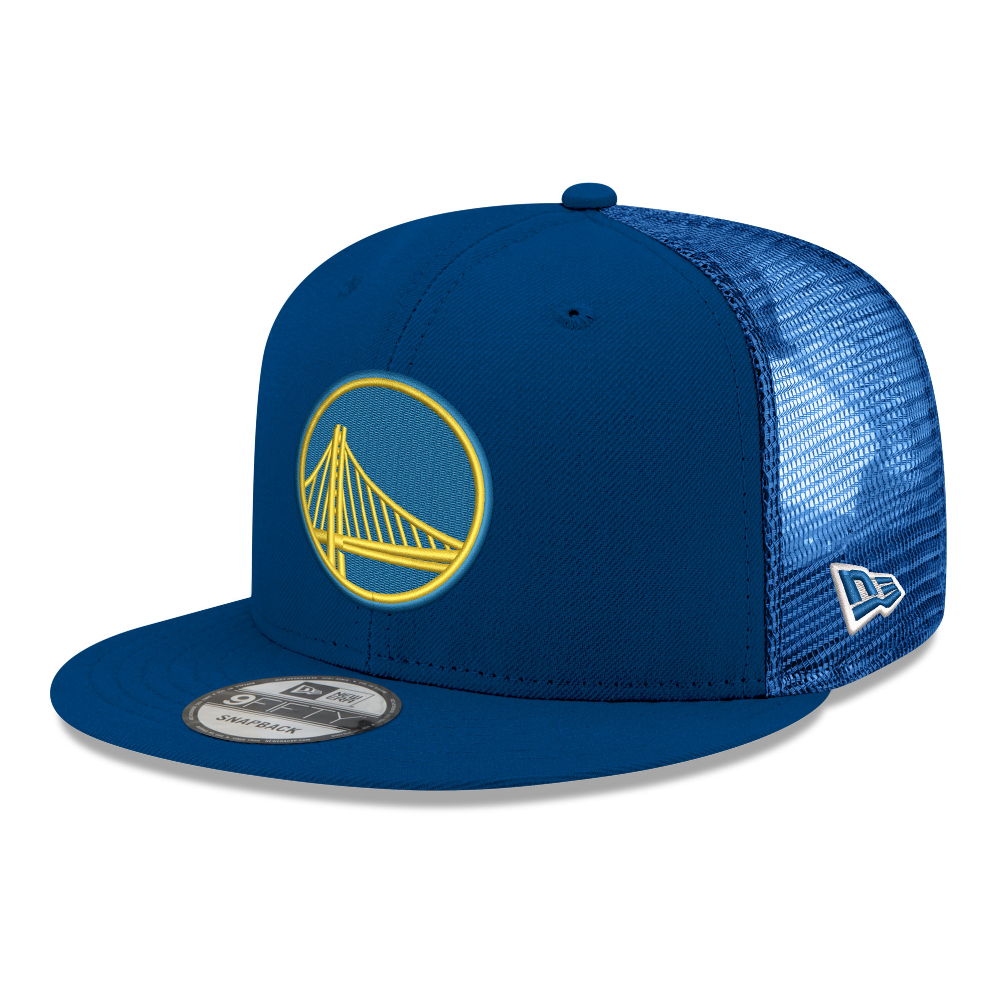 New Era Men's Royal Golden State Warriors Core Logo Meshback 9FIFTY Snapback Hat - Royal