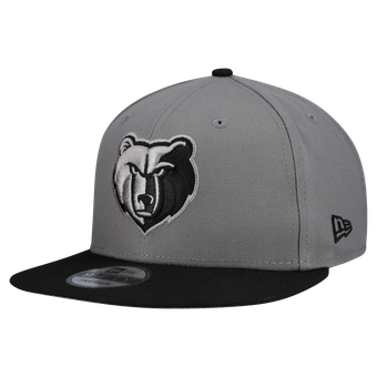 Men's New Era  Gray Memphis Grizzlies Core Logo Storm Gray Two-Tone 9FIFTY Snapback Hat