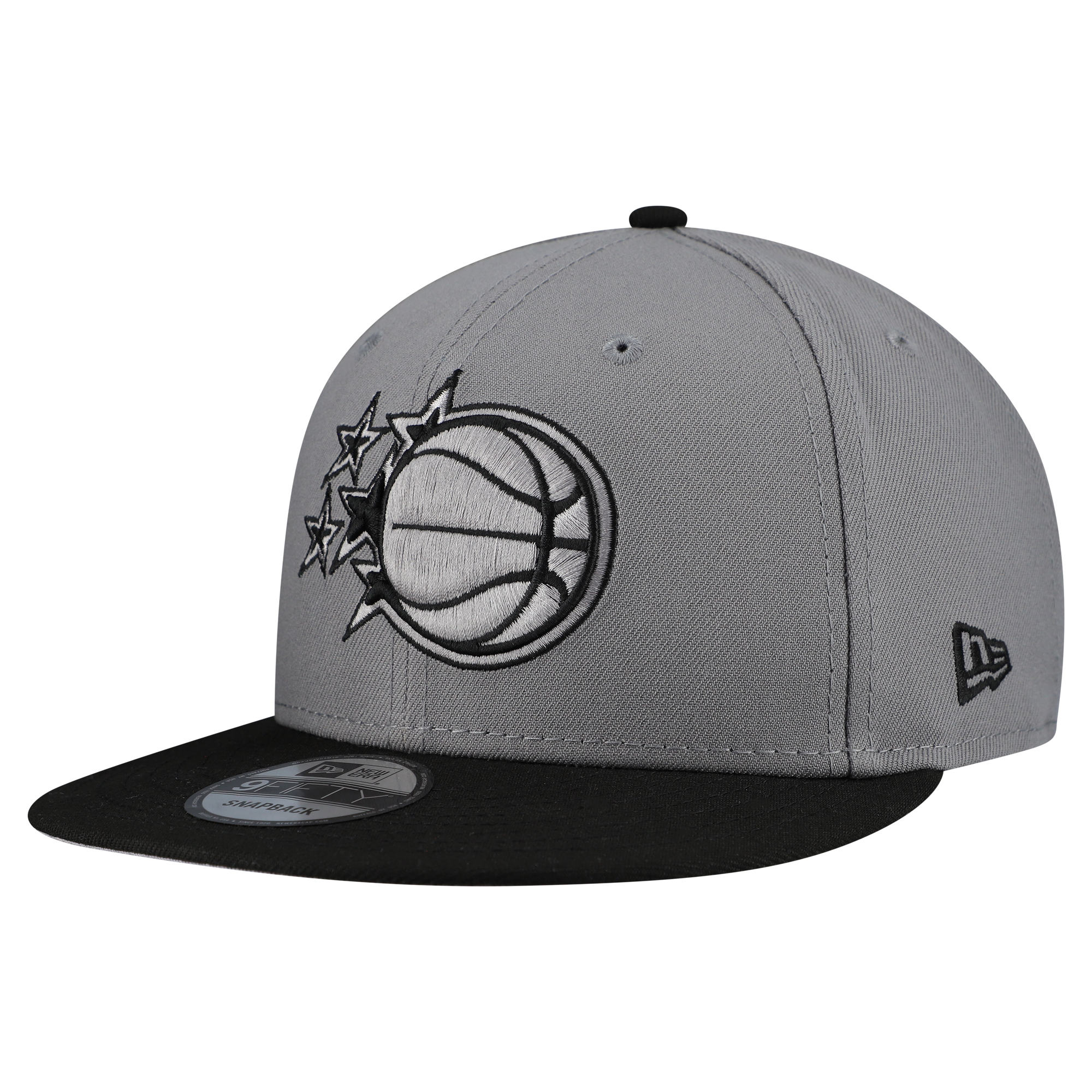 Men's New Era  Gray Orlando Magic Core Logo Storm Gray Two-Tone 9FIFTY Snapback Hat