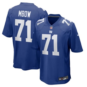 Men's Nike Marcus Mbow  Royal New York Giants Team Game Jersey
