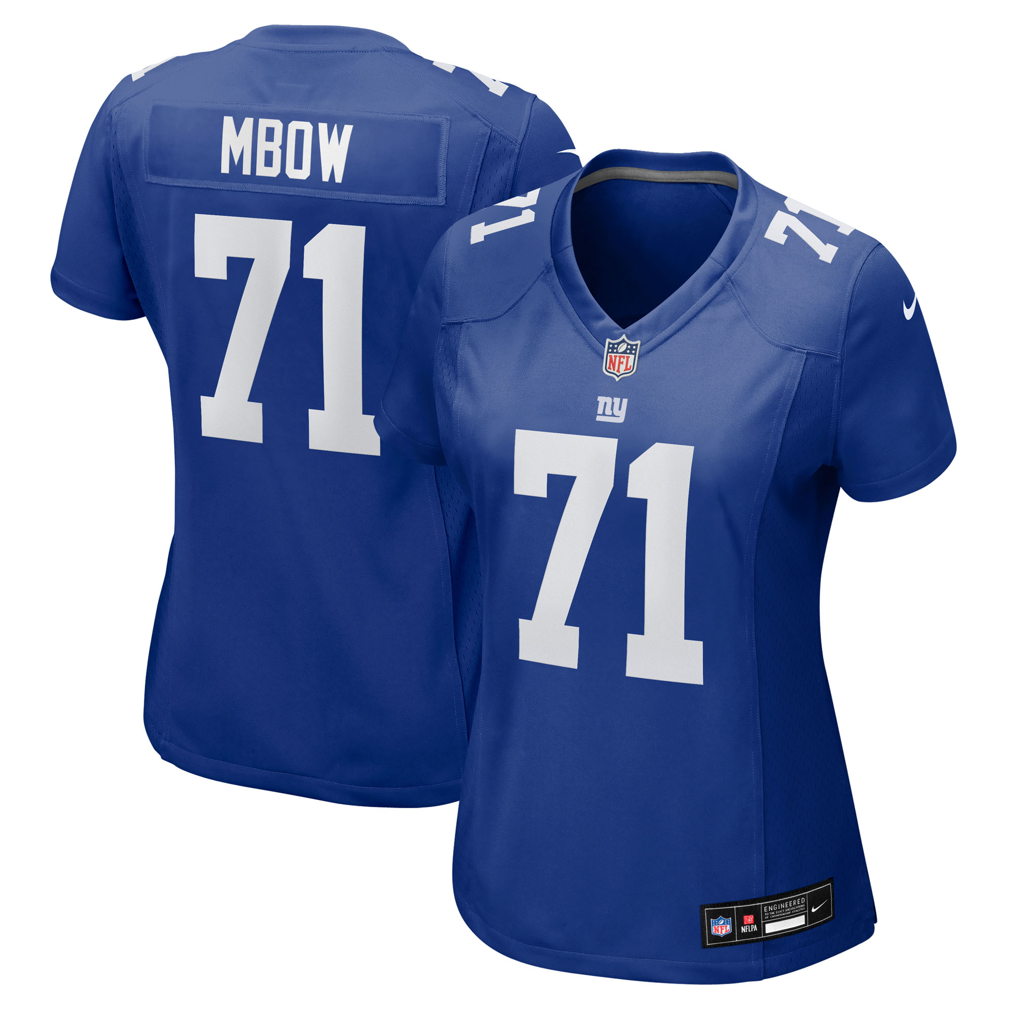 Women's Nike Marcus Mbow Royal New York Giants Team Game Jersey