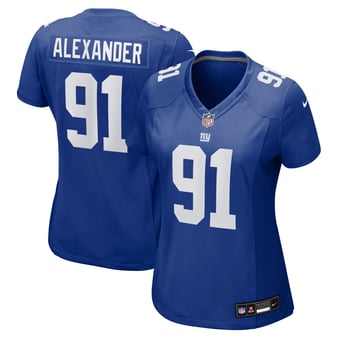 Women's Nike Darius Alexander  Royal New York Giants Team Game Jersey