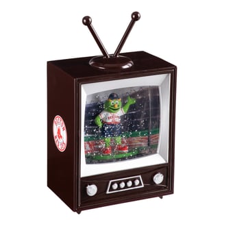 "Boston Red Sox 8"" Vintage TV Water Globe Lantern with Mascot"