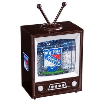 "New York Rangers 8"" Vintage TV Water Globe Lantern with Mascot"