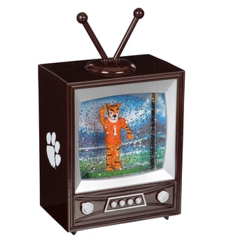 "Clemson Tigers 8"" Vintage TV Water Globe Lantern with Mascot"