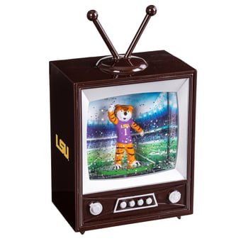 "LSU Tigers 8"" Vintage TV Water Globe Lantern with Mascot"