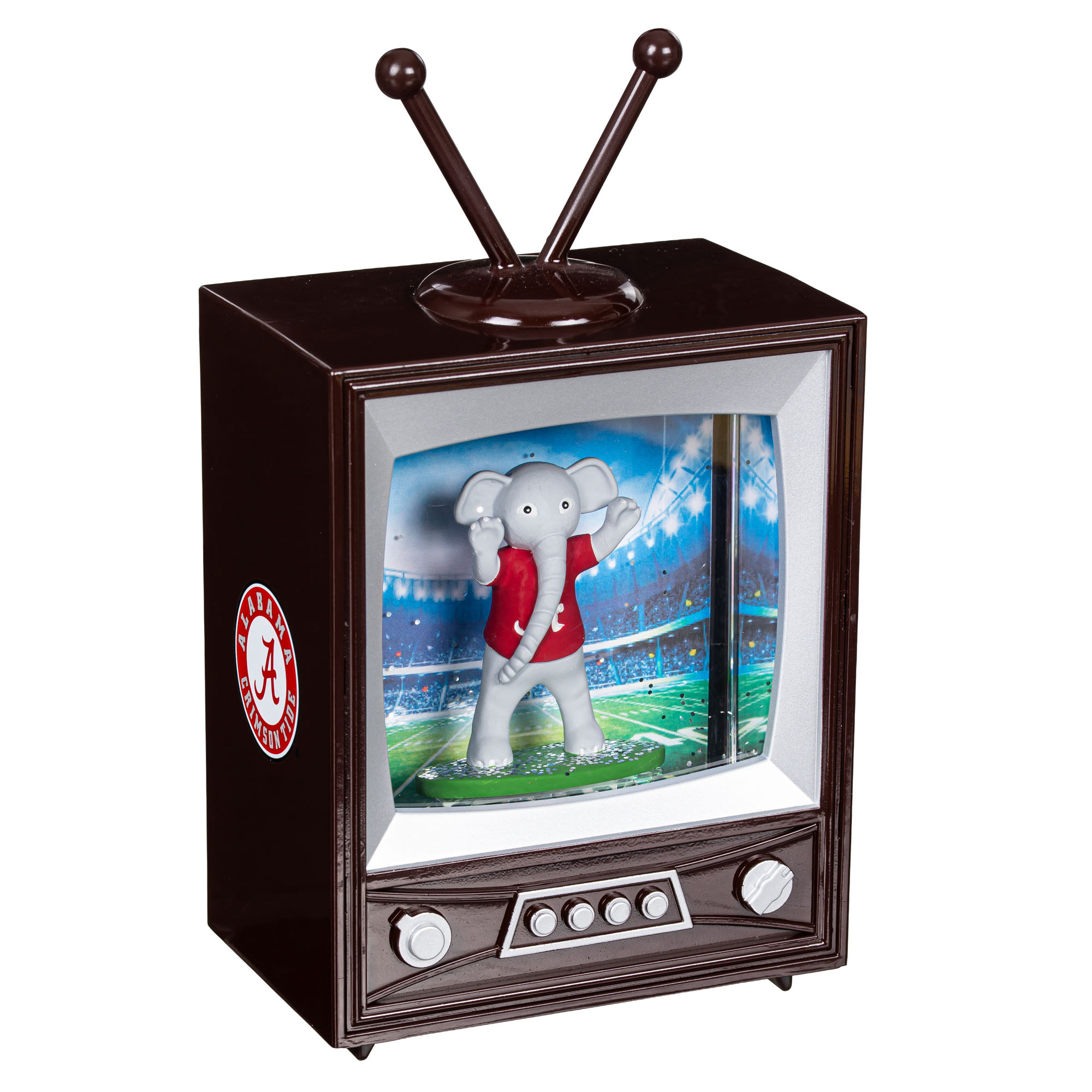 Alabama Crimson Tide 8" Vintage TV Water Globe Lantern with Mascot