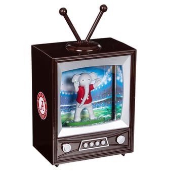 "Alabama Crimson Tide 8"" Vintage TV Water Globe Lantern with Mascot"