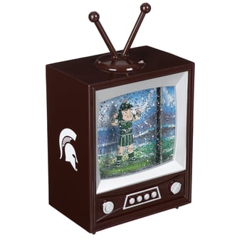 "Michigan State Spartans 8"" Vintage TV Water Globe Lantern with Mascot"