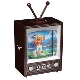 "Texas Longhorns 8"" Vintage TV Water Globe Lantern with Mascot"