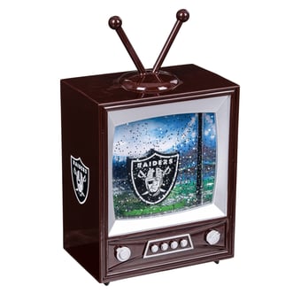 "Las Vegas Raiders 8"" Vintage TV Water Globe Lantern with Mascot"