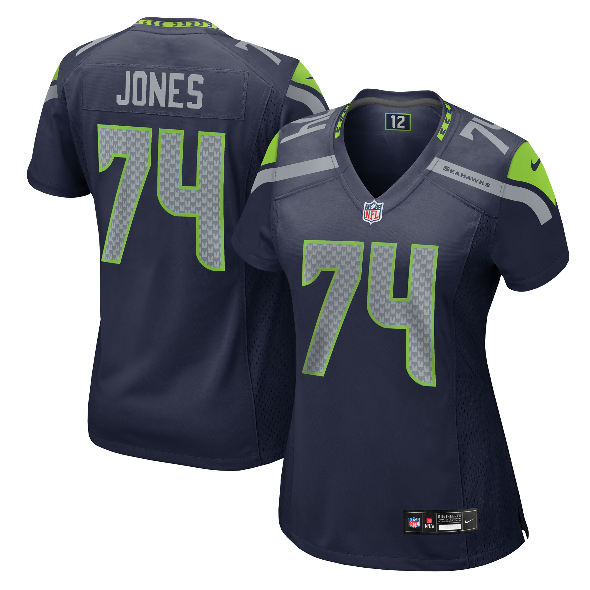 Women's Nike Josh Jones College Navy Seattle Seahawks Team Game Jersey