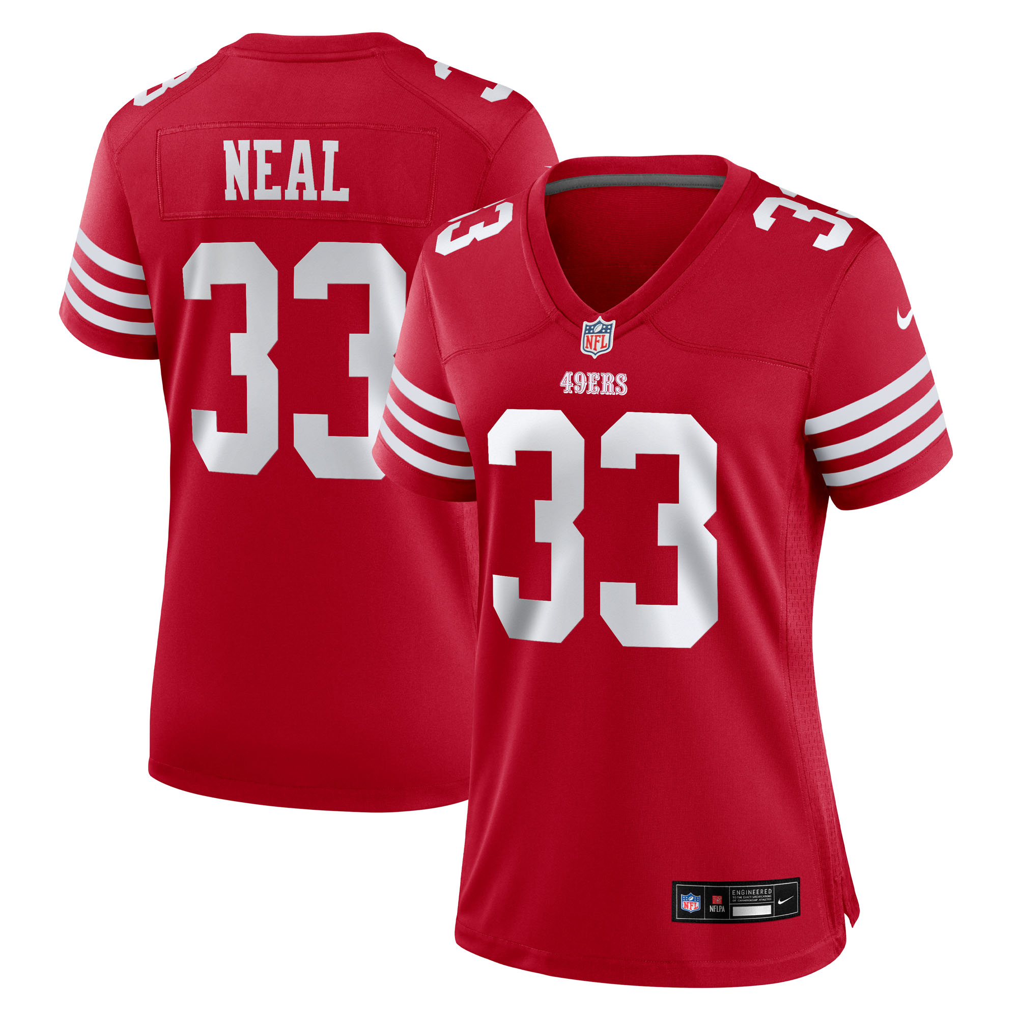 Women's Nike Siran Neal Scarlet San Francisco 49ers Team Game Jersey