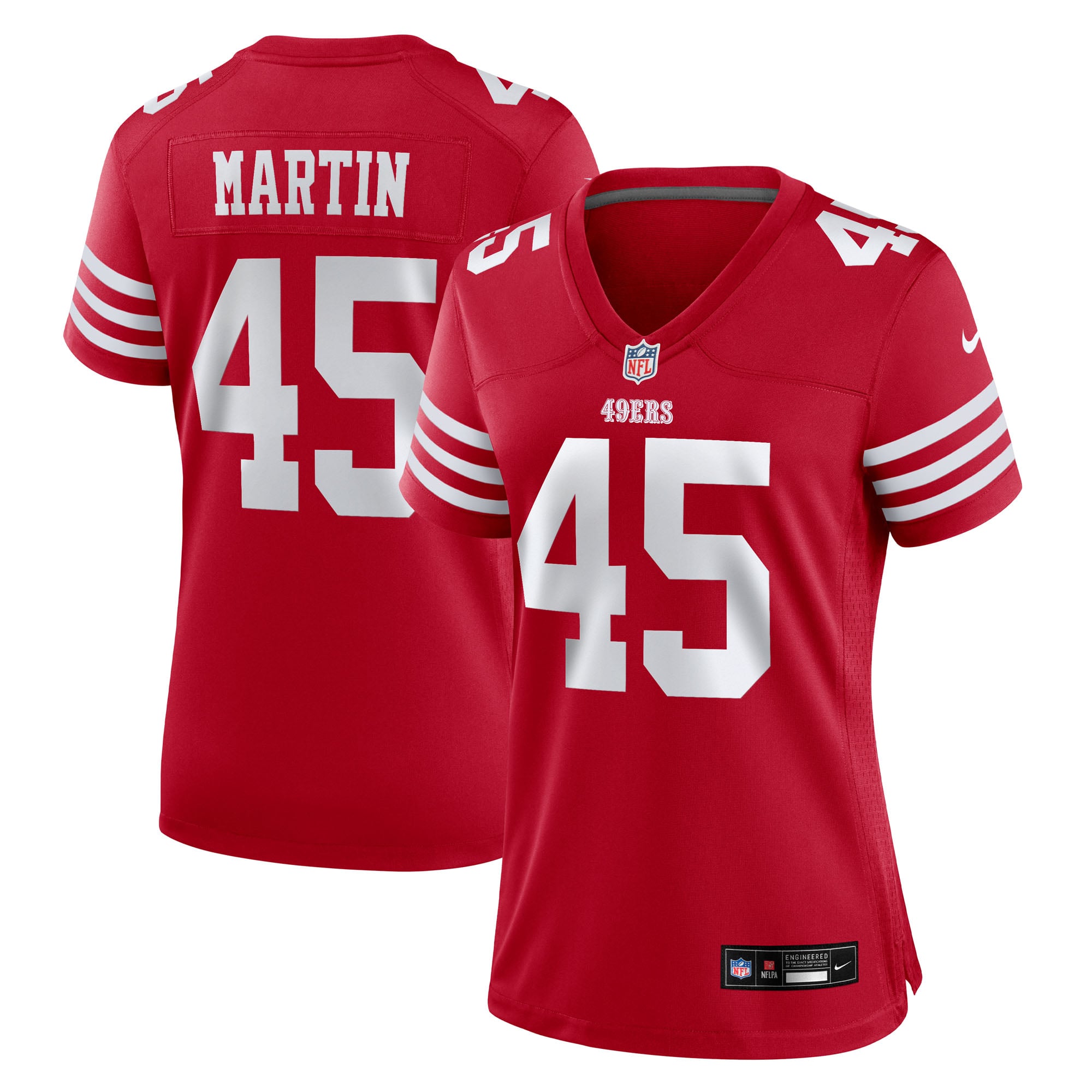 Women's Nike Nick Martin  Scarlet San Francisco 49ers Team Game Jersey