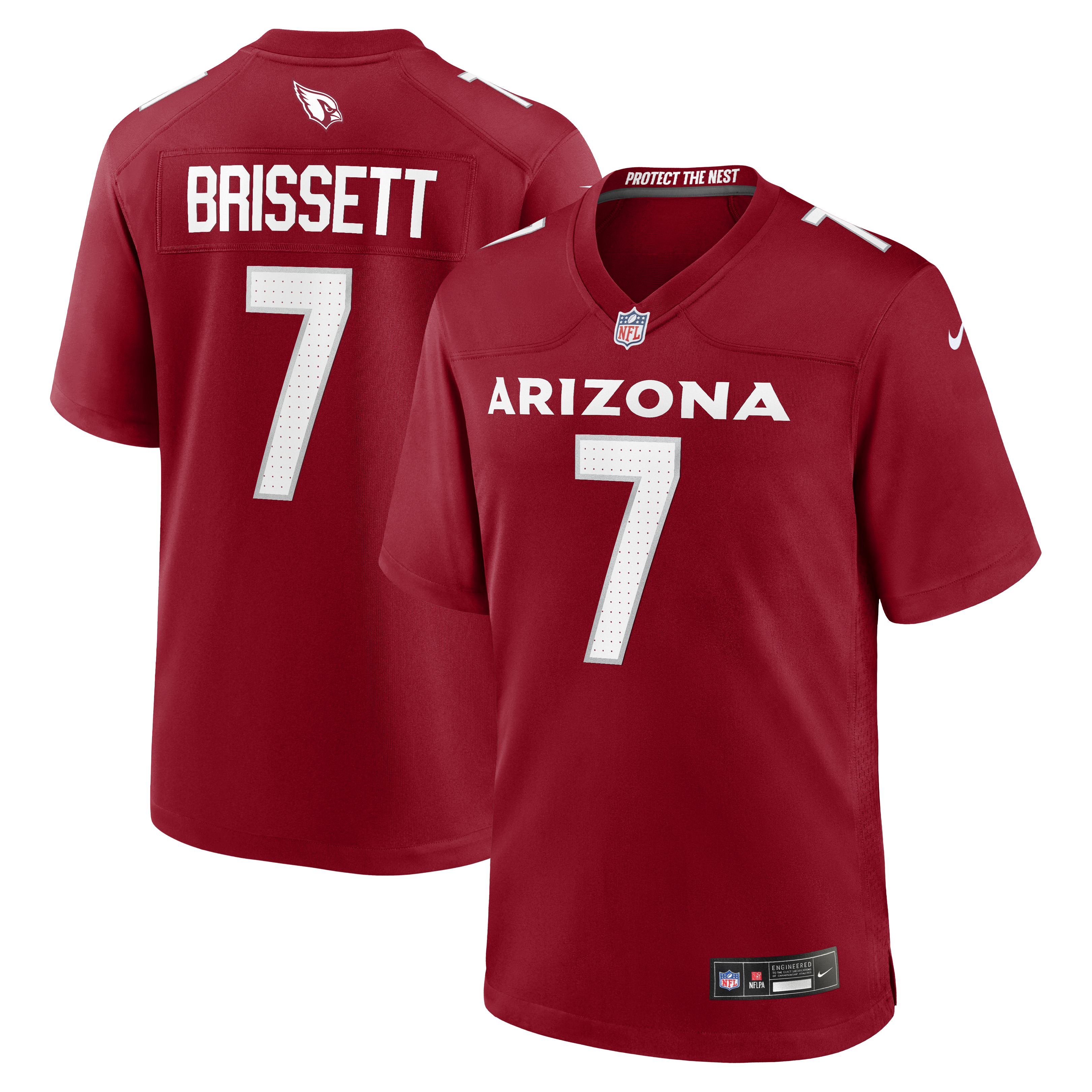 Men's Nike Jacoby Brissett Cardinal Arizona Cardinals Team Game Jersey
