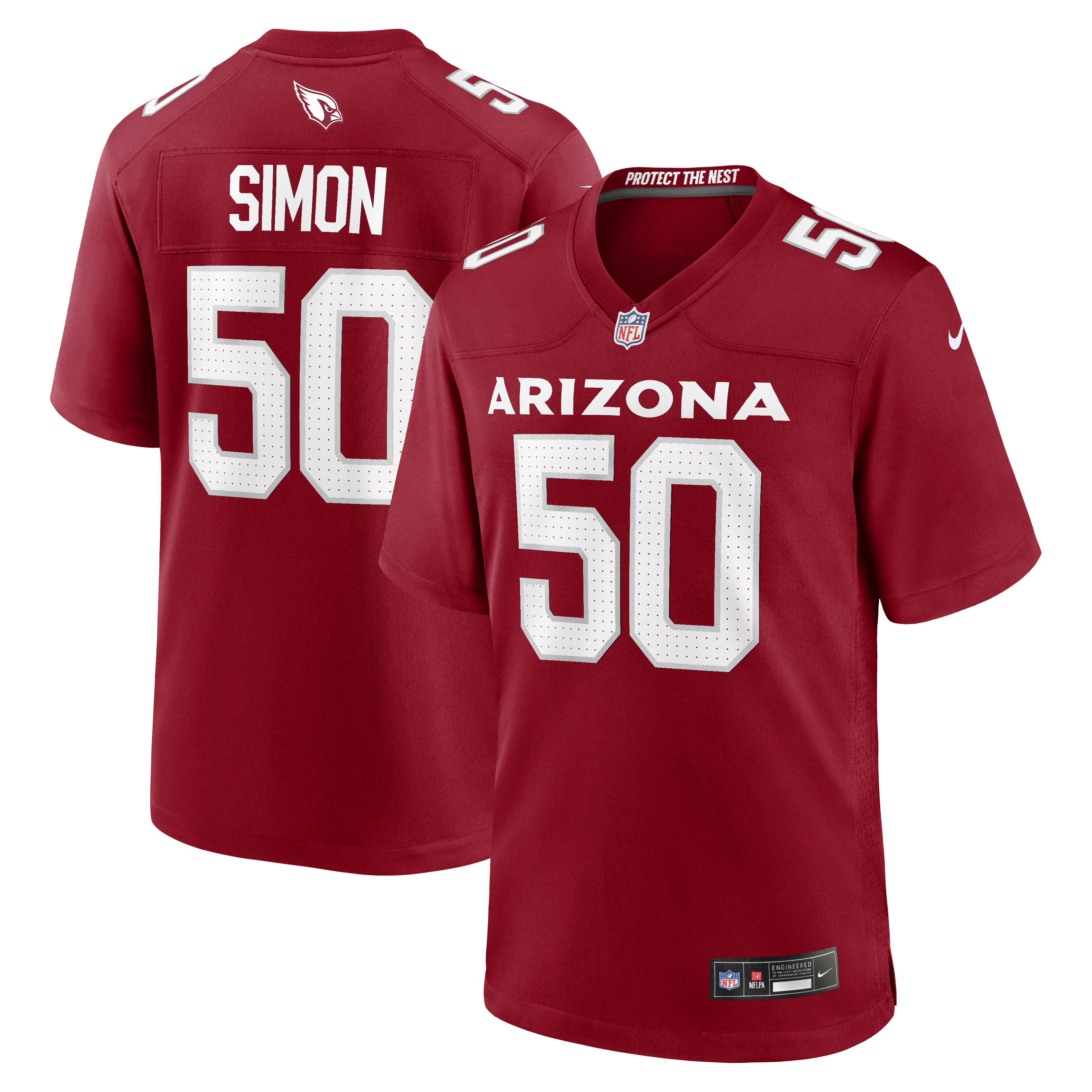 Men's Nike Cody Simon  Cardinal Arizona Cardinals Team Game Jersey